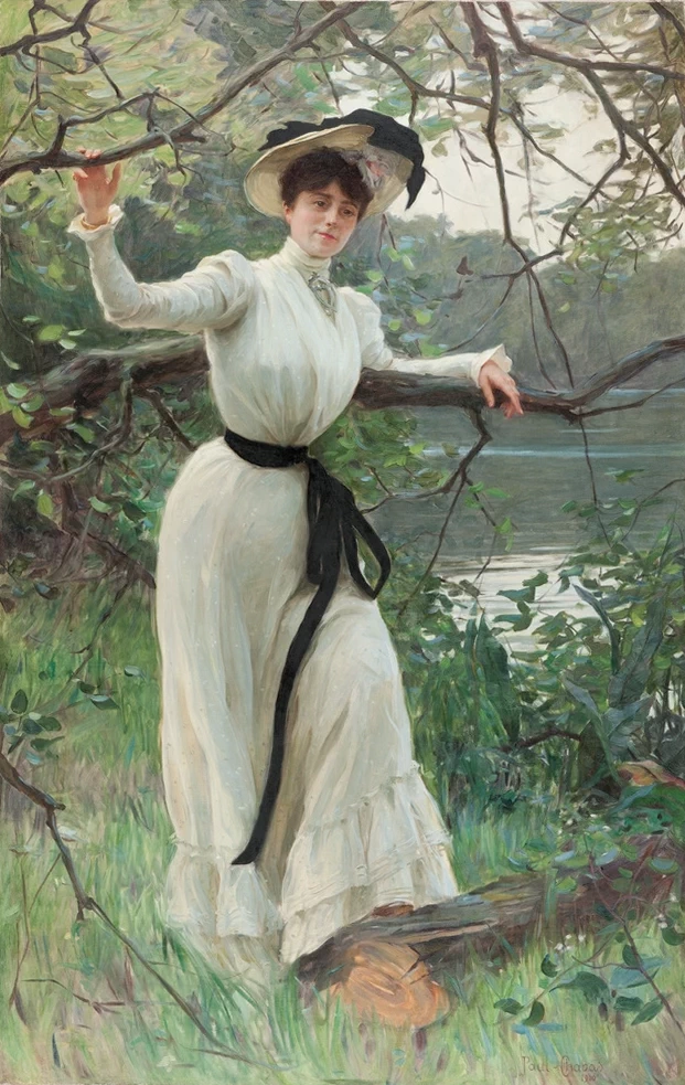 Paul Émile Chabas - Ritratto di Madame Claire Pavillon, Museo delle Belle Arti di Nantes